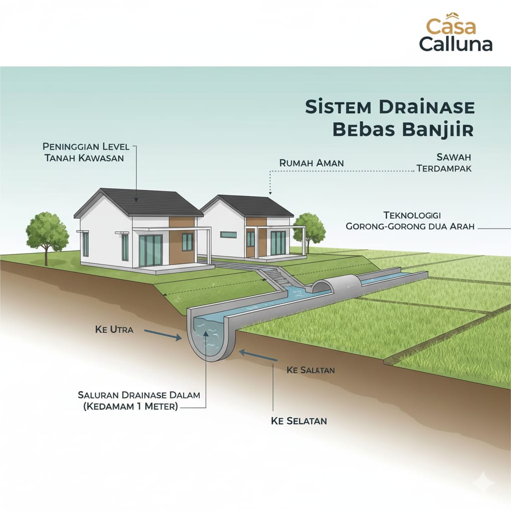 Mengatasi Isu Banjir Solo Baru: Ini Strategi Drainase Casa Calluna, Pilihan Cerdas Rumah Solo Bebas Banjir